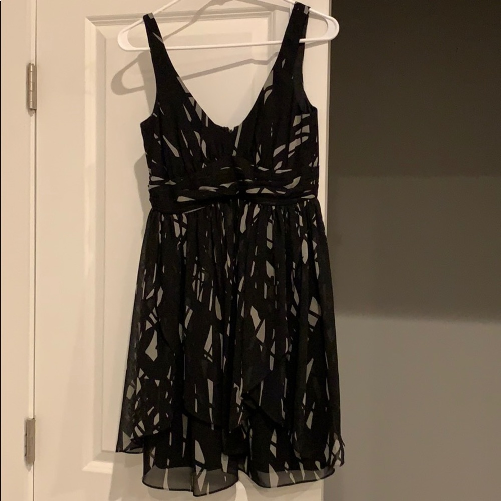 BCBGeneration black and gray cocktail dress